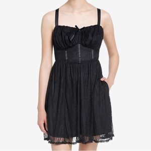 Black Angel‎ Wings Lace Cami Dress Hot Topic Goth Gothic